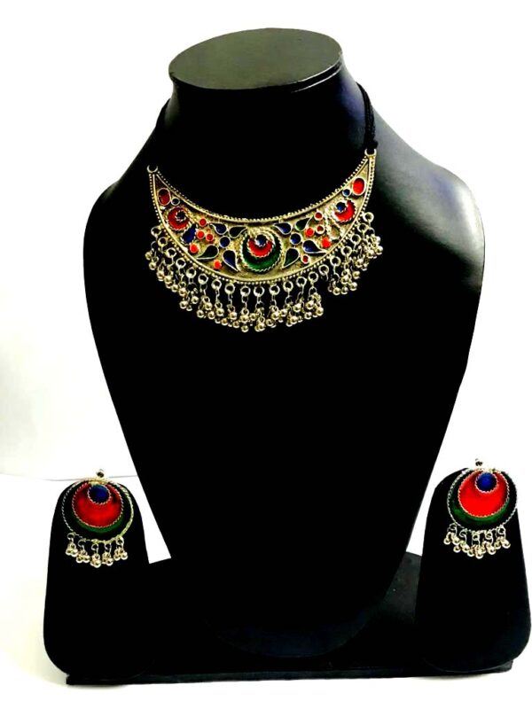 Afgani Multicoloured Peacock Choker