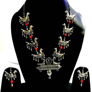 Peacock Rudraksh Oxidized Jewellery